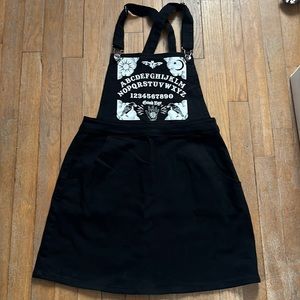 Spirit Board Ouija Hot Topic Black Denim Skirtall Size Small